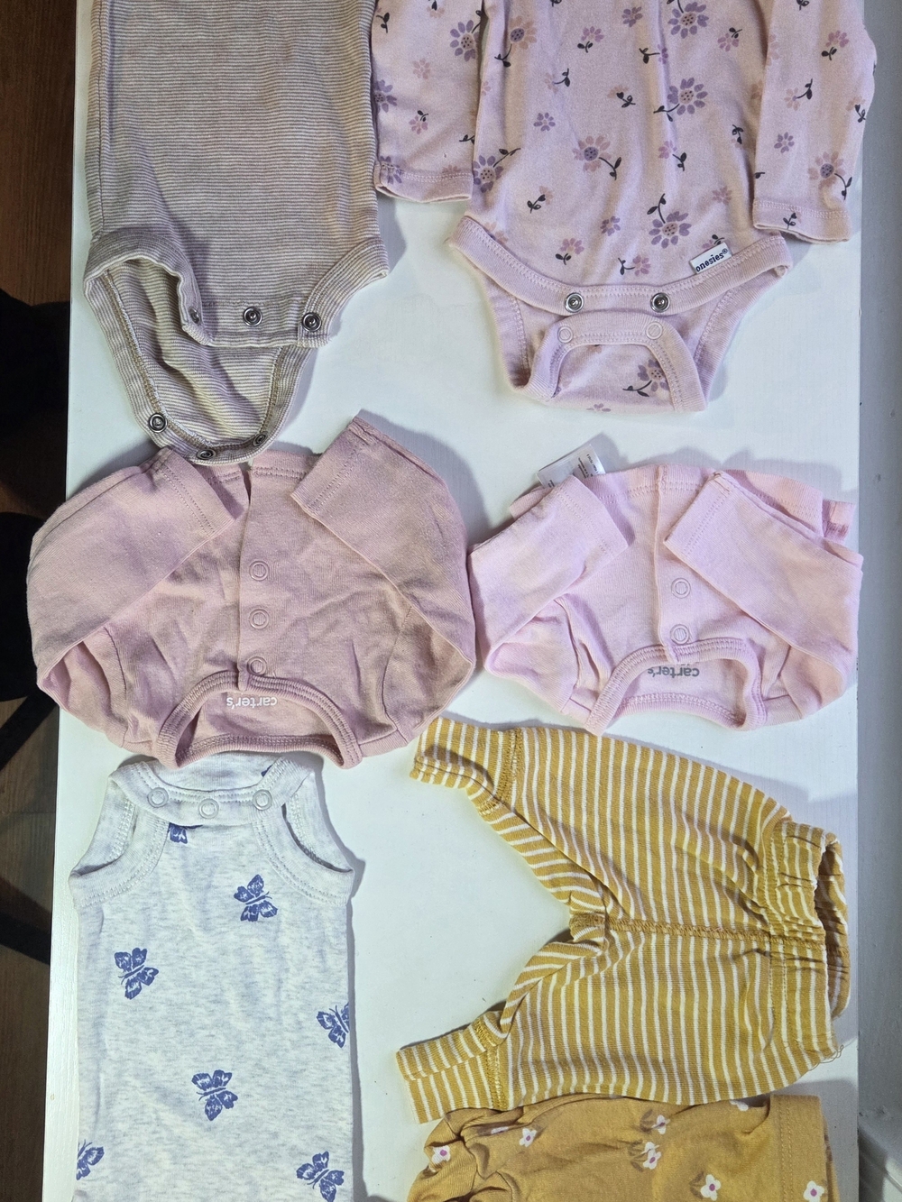Baby Girl Preemie 7 Piece Lot Carter's Gerber